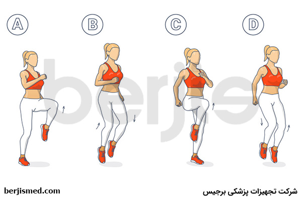 لیفت زانو از حرکات فیزیوتراپی لگن